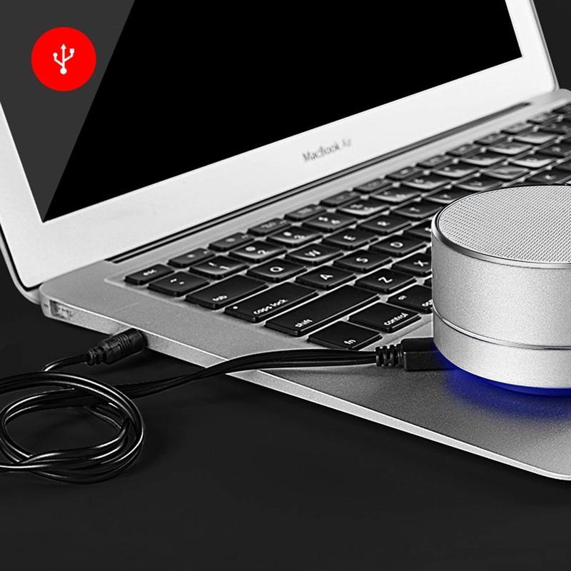 Wireless LED Portable Bluetooth Speaker with Hands-Free FM TF Card
